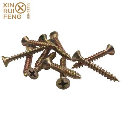 Timber Board Screw/Chipboard Screw Yellow Zinc Plated Factory Directly Supply