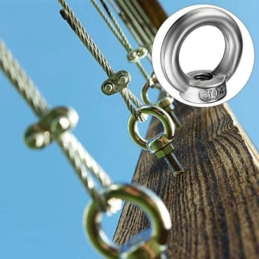 Stainless Steel 304 SS316 DIN582 Forged Lifing Galvanized Oval Eye Nut