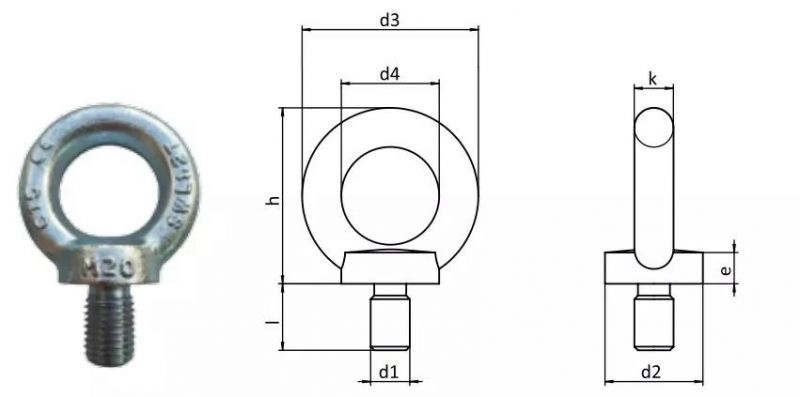 DIN580 Drop Forged Eye Bolts