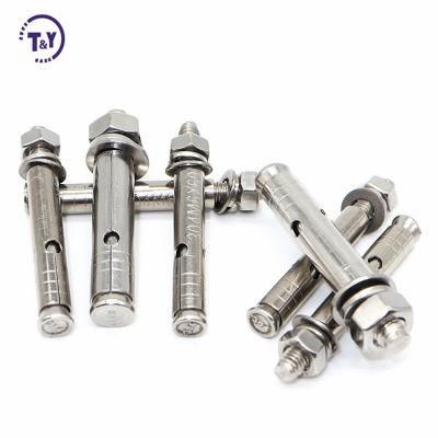Stainless Steel Heavy Duty Wedge Expansion Anchor Bolt Hex Sleeve Concrete Fix Anchor Bolt