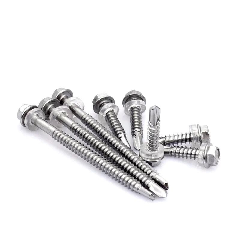 Hex Washer Head Self Drilling Tapping Metal Screw with Washer