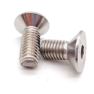 Stock DIN7991 SS304 M6X30mm Hex Csk Head Machine Screws