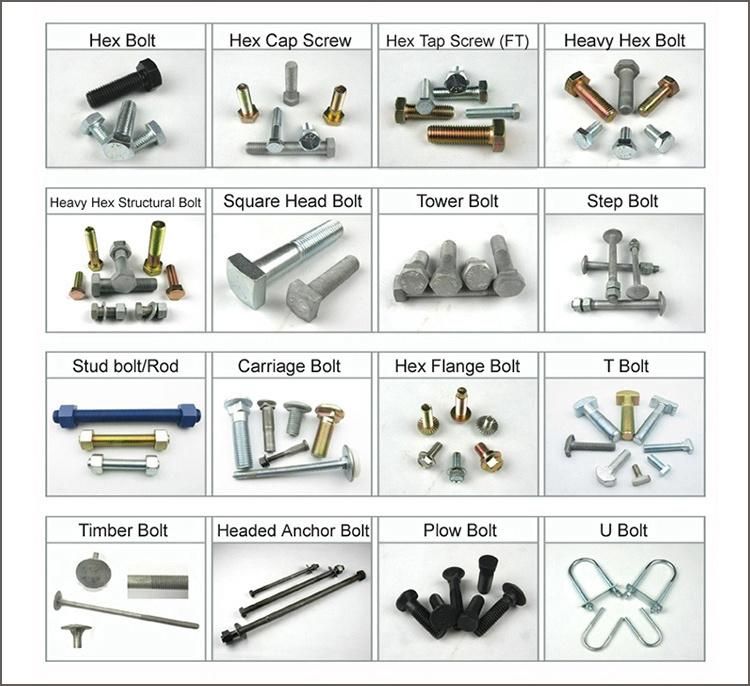 Half Thread Galvanized Bolts Class 5.6 Hex Head Bolts