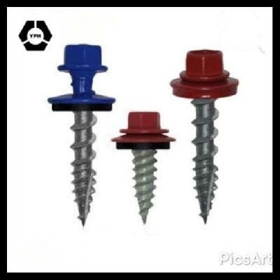 DIN7504k Colored Hex Painted Head Self Drilling Screws