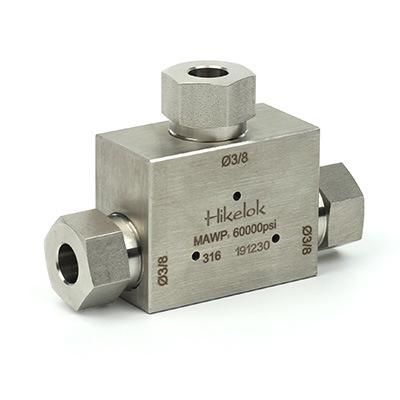 60000psi Ultra-High Pressure Tee Connector Fitting