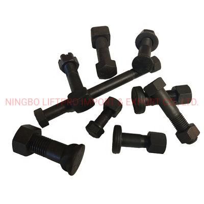 5j4773 3f5108 Excavator Bucket Bolt Nut M12 M14 M16 M22 Grade 8.8 12.9 Flange Grader Blade Fasteners Bolts and Nuts