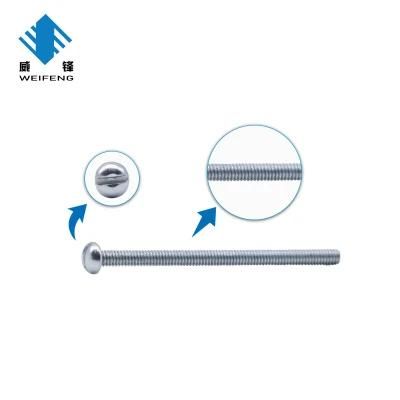 Bulk Packing Zinc Plated Round Head Slotted Machine Screw