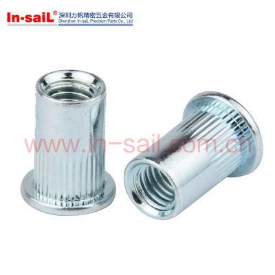 Flat Head Knurled Body Rivet Nut