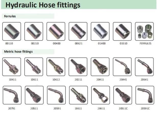 Hydraulic Steel Hose End Fittings Hose Coupling NPT Jic SAE BSPT
