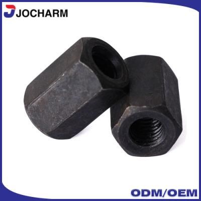 DIN6334 Black Oxide Connecting Round Coupling Long Hex Nut