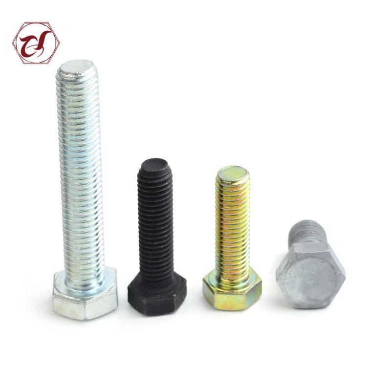 Common Bolt Zinc Plated DIN933 Full Thread Cap Hex Bolt