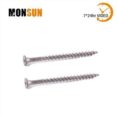 Silver Dacrotized Dacromet Square Drive/Cross Recess Bugle Head Coarse Thread Single Line Decking Screws/Drywall Screw