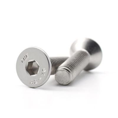 Stainless Steel DIN7991 Hex Socket Countersunk Machine Screw