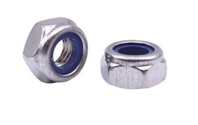 China Nylock Nut Self Locking Nut Hex Nylon Stainless Steel Nylon Zinc Alloy Brass Threaded Insert Nut