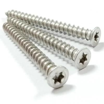 6061 Aluminum Countersunk Csk Torx Flat Head Self Tapping Screw