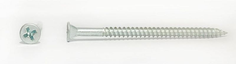 JIS Blue Zinc Plated Countersunk Head with Ribs Wafer Partial Thread Cross Recess Self Tapping Particleboard Screws