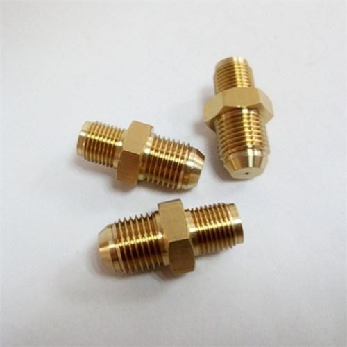 Brass Threaded Hose Nipple Fitting for Mold Component