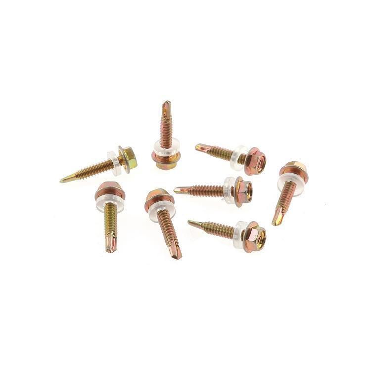 Factory Price Hex Head Self Drilling Screws with PVC Washer