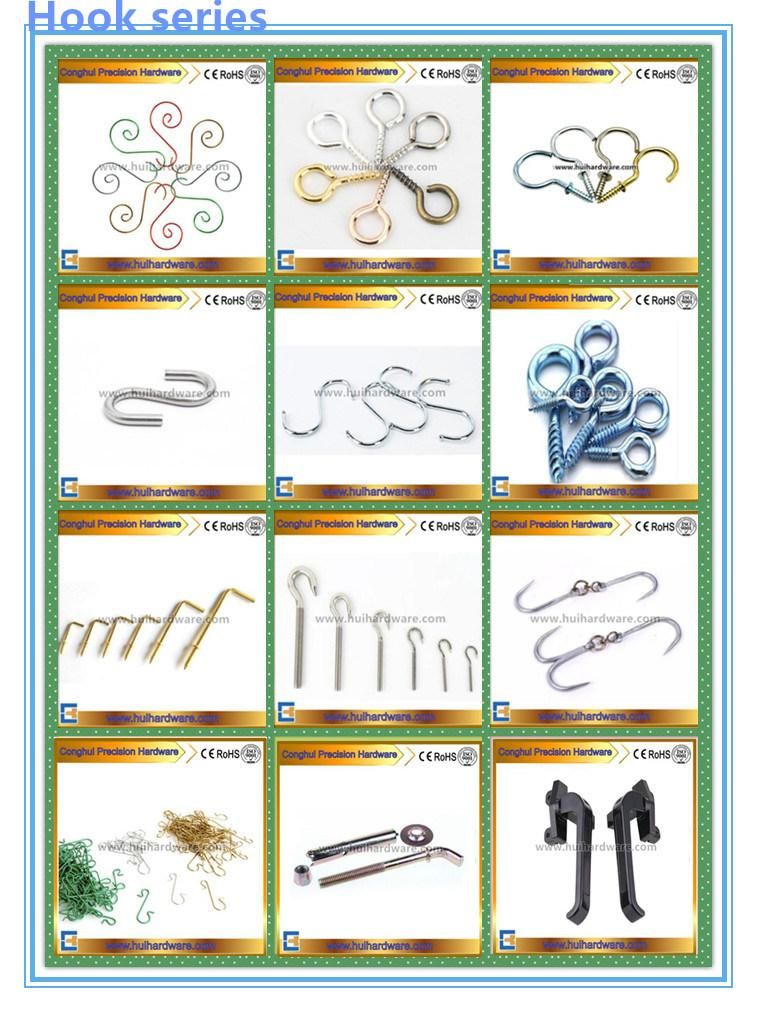 Blue Zinc Plating Hook Eye Bolt Wood Screw
