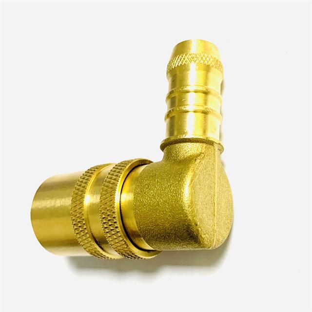 Brass Elbow Threaded Quick Coupling of Pipe Connector Fitting
