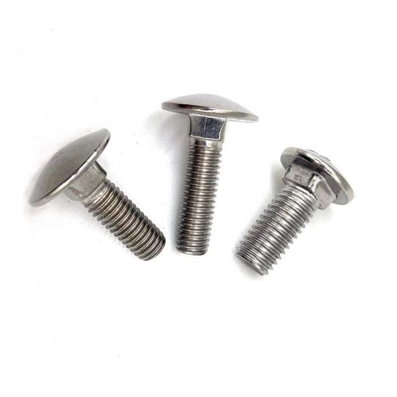 DIN 603 Stainless Steel 316 L 304 316 Round Head Square Neck Carriage Bolts