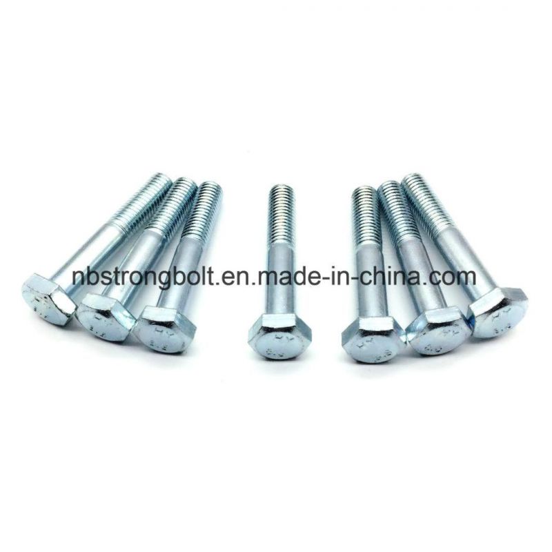 DIN931 Hex Cap Screw Gr. 10.9 with Zinc More Than 10 Years Produce Expricence Factory