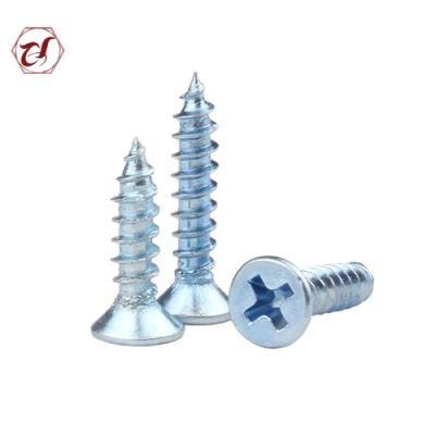 Carbon Steel DIN7982 Cross Recessed Countersunk Head Self-Tapping Screw Csk Screw