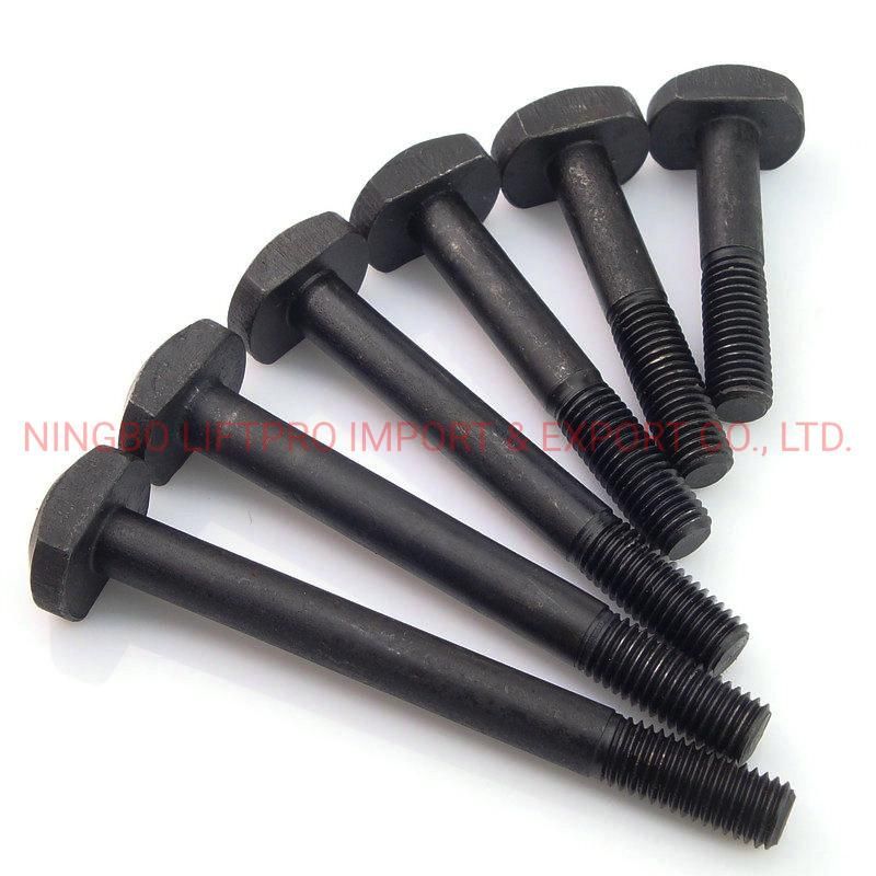 M5 M6 M8 Stainless Steel Bolts for Solar T-Slot T Bolt T Screw Square Head Bolts T-Head Screw Chute T-Bolt
