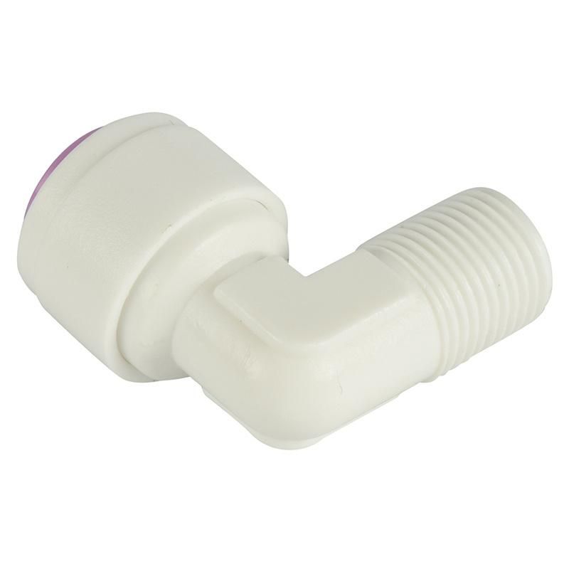 RO 1/4 Tube Od 1/4 Thread Male Elbow Water Filter Fittings Check Valve