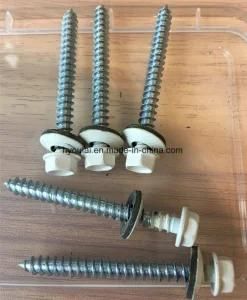 Hex Head Self Tapping Screw Carbon Stainless Steel EPDM Washer Color Zinc Screw Building Material