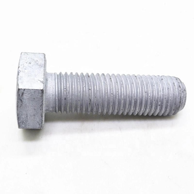DIN 933 DIN931 8.8 Grade Hot Dipped Galvanized Hex Bolt and Nut