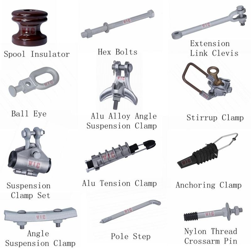 Vic Pole Line Hardware Galvanized Double Upset Bolt