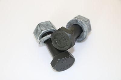 Black - Grade8.8 - M20 - En 14399 Hr - Heavy Hexagon Head Bolt/Heavy Hex Bolt - Carbon Steel - 10b33/40cr