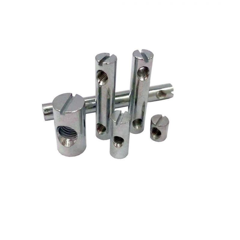 Carbon Steel Zine Plated or Stainless Steel Centre Hole Double Hole Phillips Drive Cross Dowel Barrel Nut