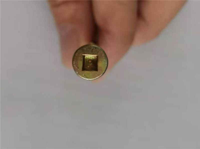 High Quality Yellow Zinc Counter Sunk Head/Square Hole Drive Furniture Fittings Chipboard Screw