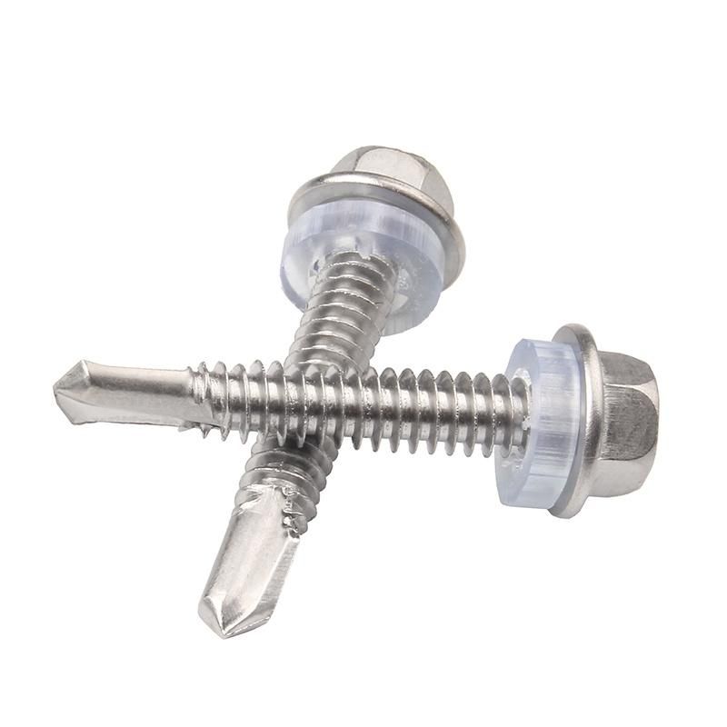 Hardware Fasteners DIN7504 Stainless Steel Hex Head Self Drilling Screw Screw