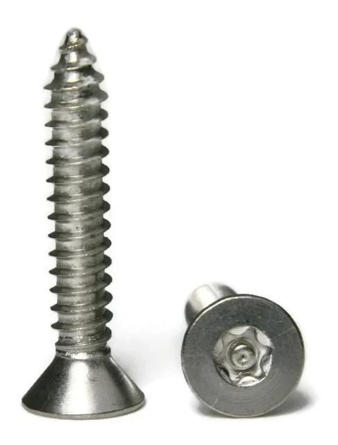 Metric Brass/Copper/Titanium Slotted Countersunk Head Wood Chipboard Security Screws