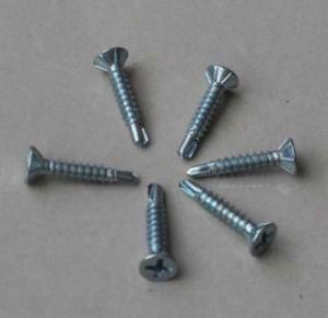 Zinc Coated Csk Head Blue Color Self Drilling Screw