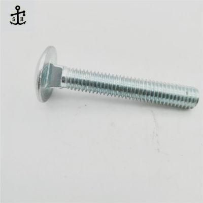 M8X50 Zinc Coating Mushroom Head Square Neck Bolts Made in China