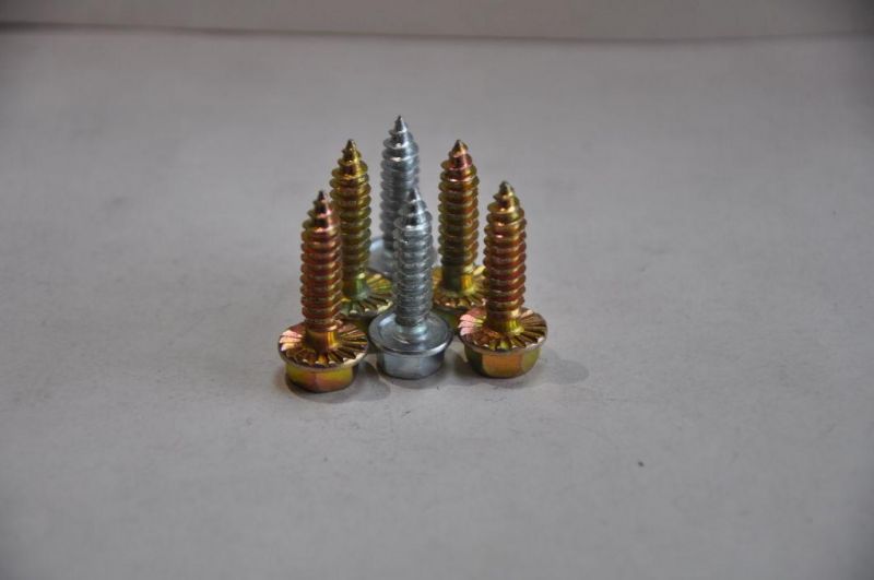 Factory Indented Hex Head Self Drilling Screw with Nylon Washer
