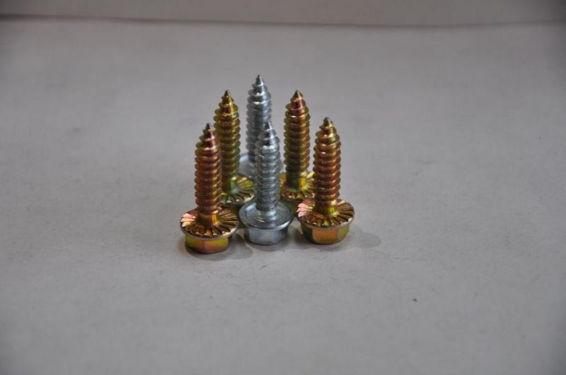 Factory Indented Hex Head Self Drilling Screw with Nylon Washer