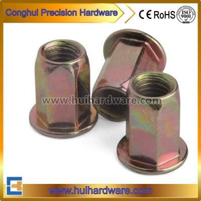 Steel Flat Head Hexagon Riveted Nuts M4 M5 M6 M8 M10