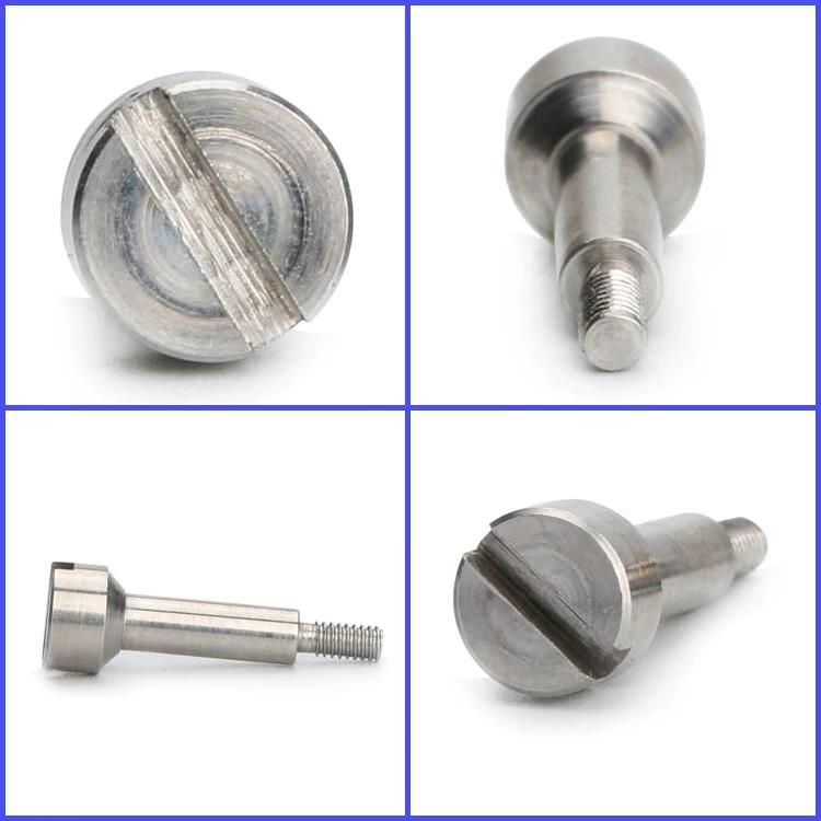 Manufacturer Customized Stainless Steel Cylindrical Head Slotted Shoulder Screws