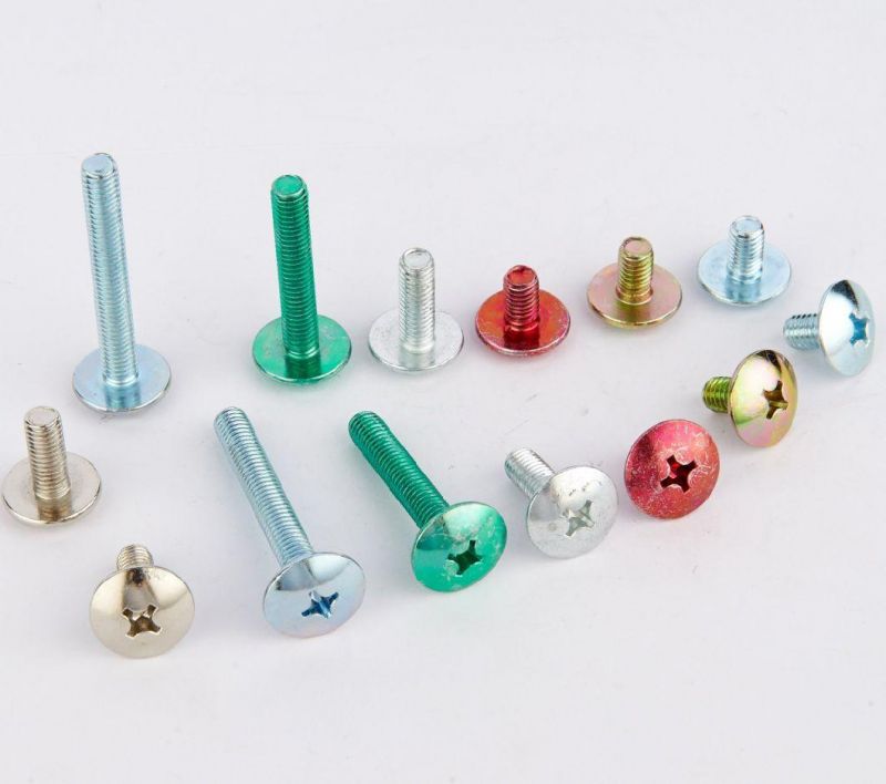 Hexagon Head Slotted Screw, Yellow Zinc Plating Bolt