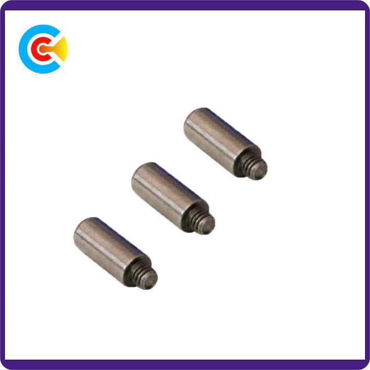 DIN/ANSI/BS/JIS Carbon-Steel/Stainless-Steel 4.8/8.8/10.9 Galvanized Pin Stud Screw for Building Railway Bridge