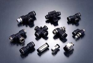 China Supplier Pneumatic Push in Plastic Air Pipe Fitting