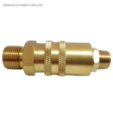 Brass Mold Hydraulic Straight Threaded Quick Coupling