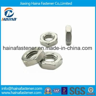 DIN439 Stainless Steel 304 Hex Head Thin Nut
