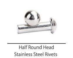 Stainless Steel Flat Head Solid Rivets Stainless Steel Round Head Knurled Shanks Solid Rivets Copper Rivet Nuts Steel Rivet Metal Rivets