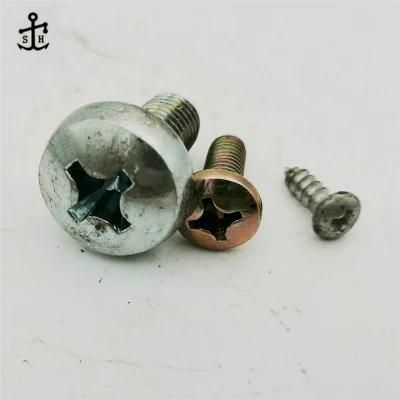 Zinc Plated Silver Pan Head Self Tapping Screw for Metal Sheet Made in China